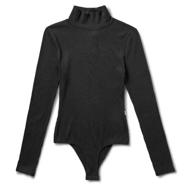 NWT $89 Vuori Women's Bleeker Bodysuit Black Size: L Large