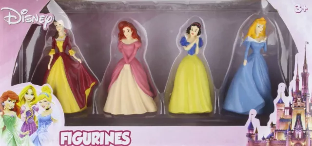 Disney Princess Figures 4-pack Cinderella Snow White Sleeping Beauty Belle - New