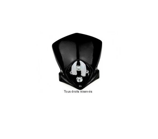 LED Headlight + Mask for Enduro Head Lamp Fairing E-Mark Xdure GP1 DRL Universal black