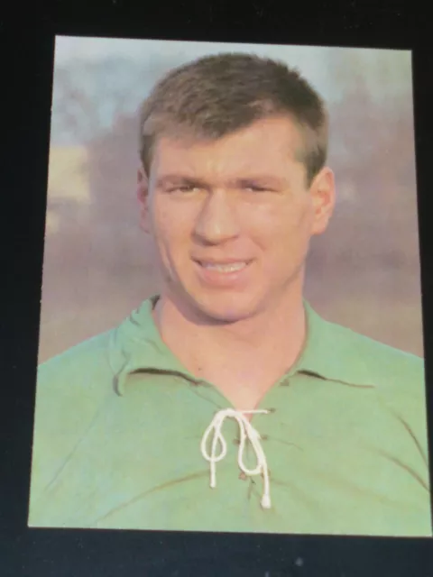 Josef Sepp Piontek- Aral Bergmann Sammelbild WM 1966 - Werder Bremen - ungeklebt