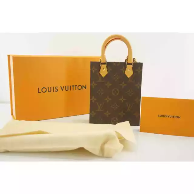 Louis Vuitton M81417 Petite Sac Plat Monogram Empreinte Leather Noir Gold  HW