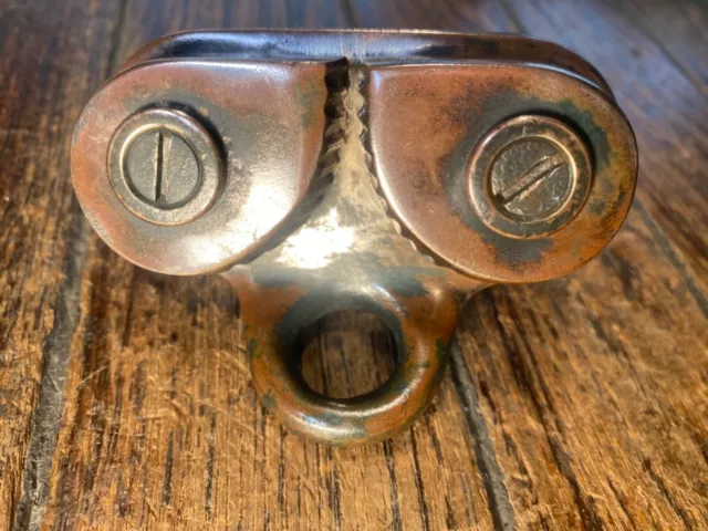 Vintage Lightly Used Wilcox Crittenden Cast Bronze Cam Cleat, Nice Age/Patina