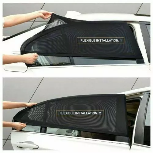 2PCS Car Side Window Sun Shade Cover Visor Mesh Shield UV Block Sunshade SCarn