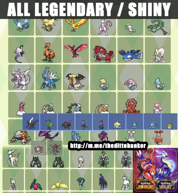 All POKEMON LEGENDARY ✨ SHINY ✨ Battle Ready ✨Pokemon Scarlet