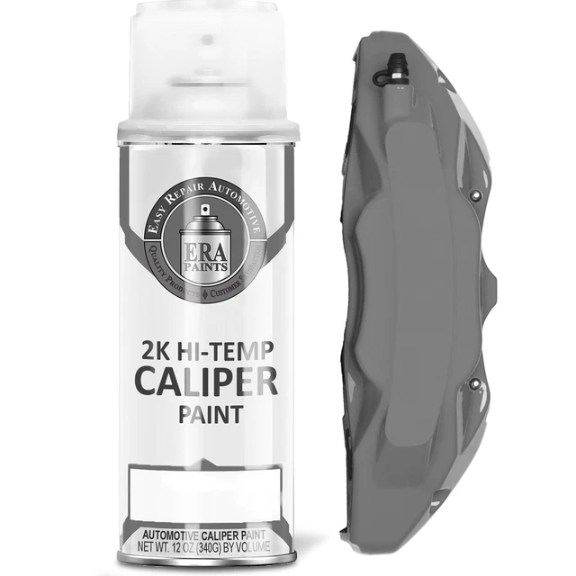 ERA PAINTS 2K Grey Brake Caliper Paint HiTemp Resistance, Extreme