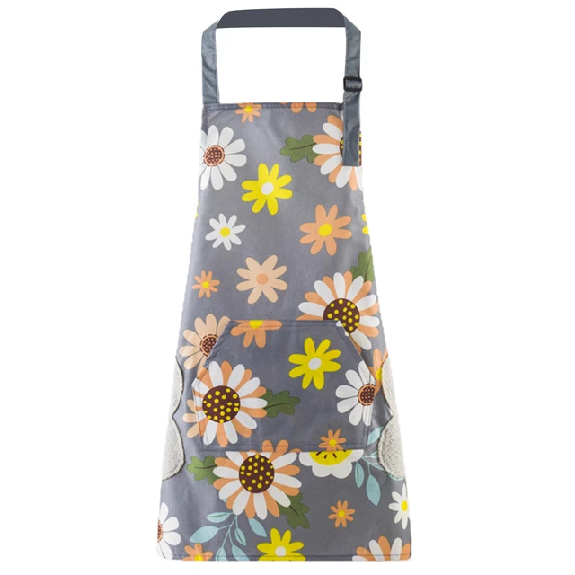 Chef Bib Non-shrink Minimalist Clear Printing Kitchen Pinafore Anti-fade