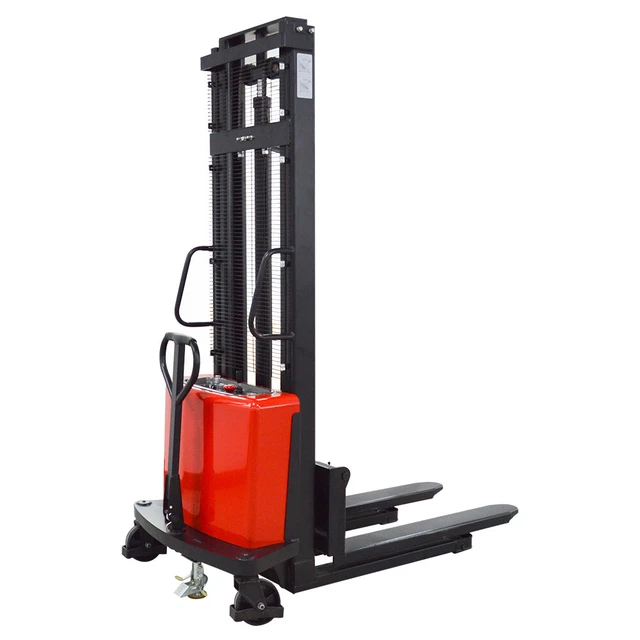 Semi-Electric Stacker 2200 LB. 118" Lift Semi-Electric Forklifts Stackers With F