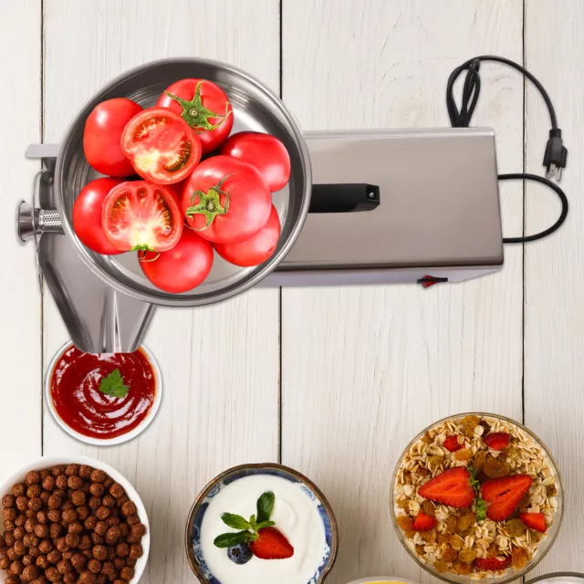 Coladora de tomate de motor eléctrico grado comercial fresadora de tomate plata EE. UU.