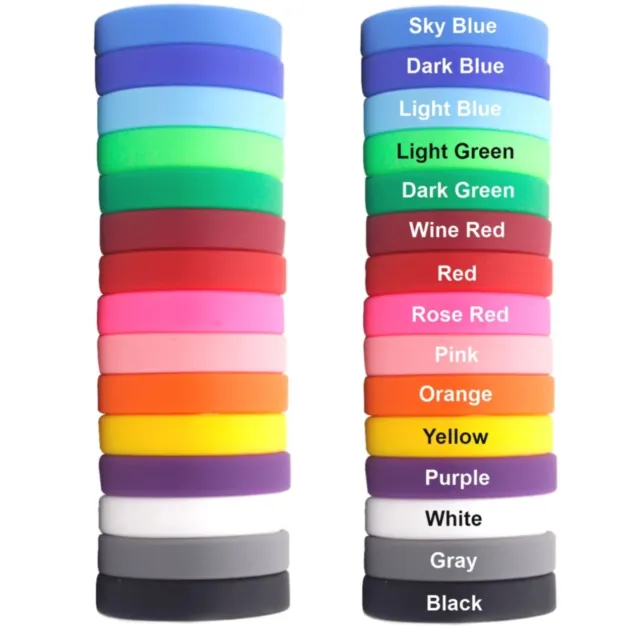 Engraved Personalized Custom Silicone Wristbands Bracelet Gift Events Motivation