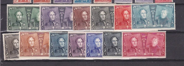BELGIQUE 1925 SERIE CPLETE N°221 à 233-N*TB-COTE: 67 ,50 EUROS-VOIR SCAN-B434