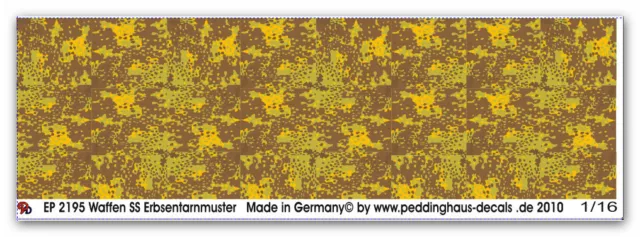 Peddinghaus-Decals 1/35 2194 Tarnschema deutsche Waffen SS Erbsentarn Plantanent