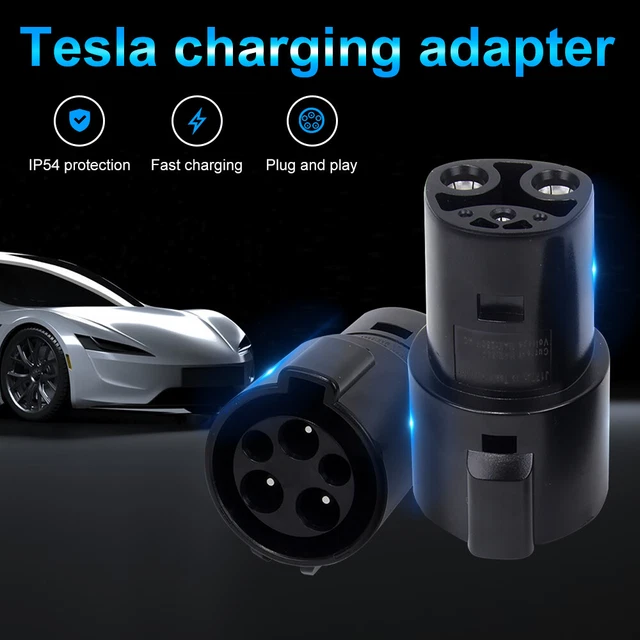 Charging Adapter SAE J1772 60A 250V Plug Socket Fit For Electric Vehicle Car