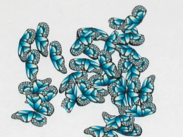 15pc. Super tiny Magical Butterfly fairy Wings Blue Miniature for glass bottle