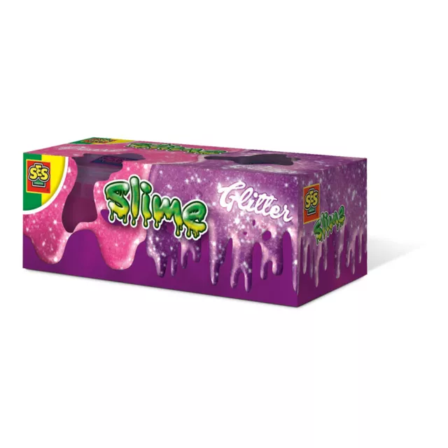 SES CREATIVE Slime Glitter Dual Set, Unisex, Ages Three to Twelve Years