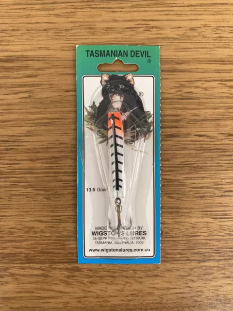 Tasmanian Devil Number No. 40 #40 13.5 Gram Gr Lure Wigston’s Lures Bite Card