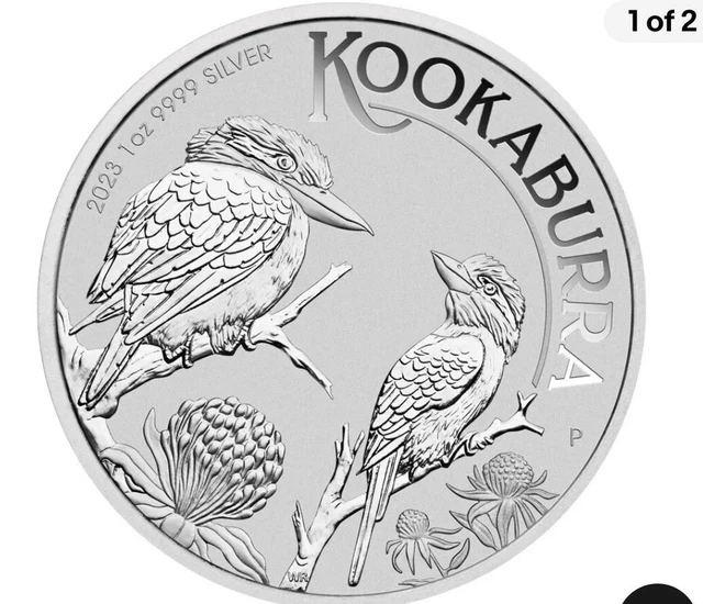 Lot Of 20 1 Oz GEM BU 2023 AUSTRALIA 1 OUNCE SILVER KOOKABURRA COIN w/ CAPSULE