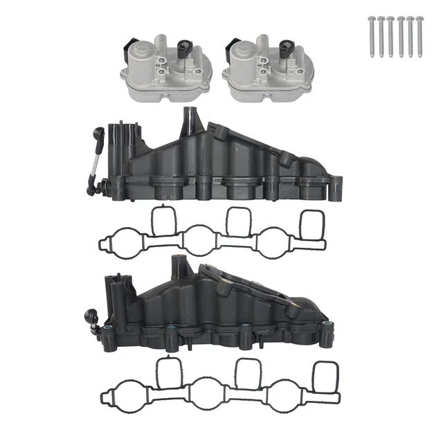 PAIR INTAKE MANIFOLD + Actuator for Audi A4 A6 VW Phaeton Touareg 2.7