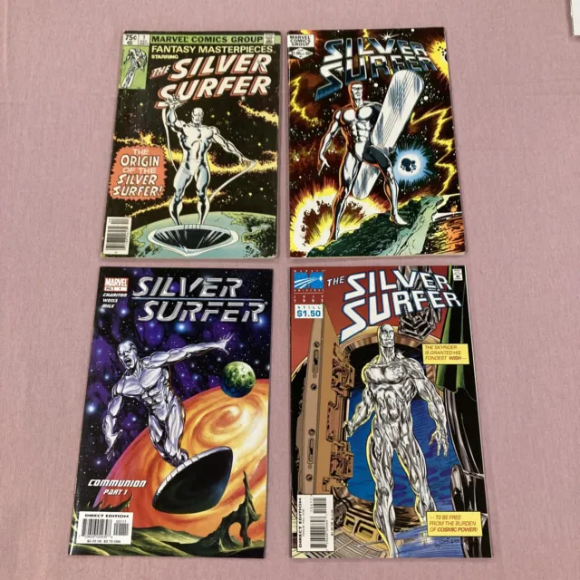 Silver Surfer #1 Bundle, Fantasy Masterpieces, Marvel,Stan Lee/ Byrne.  Lot Of 4