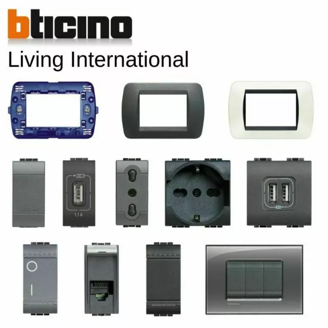 Bticino living light international placche interruttore presa Living  originale