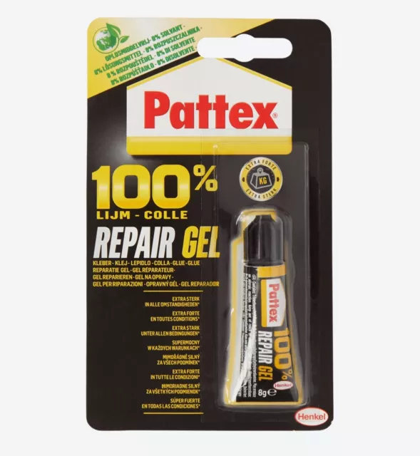 Repair Gel Pattex 100% Alleskleber 8g Kraftkleber Universalkleber Stark