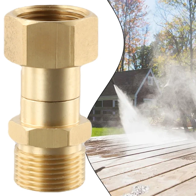 Adaptateur De Pulvérisateur Haute Pression En Laiton M22 Filetage Male Metrique 14 Mm Raccord De Tuyau Coupleur