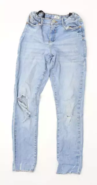 Jeans dritti blu cotone River Island taglia 11 anni regolari