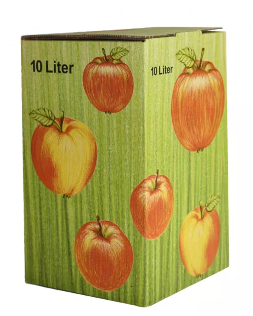 10 piezas 10 litros bolsa en Caja Cartón en manzana decorativa ( 1,60€/ 1Pza )