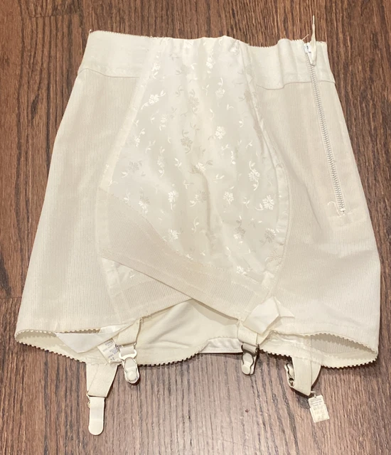Sarong Vintage Open Bottom Girdle Size 28 Floral Print - New