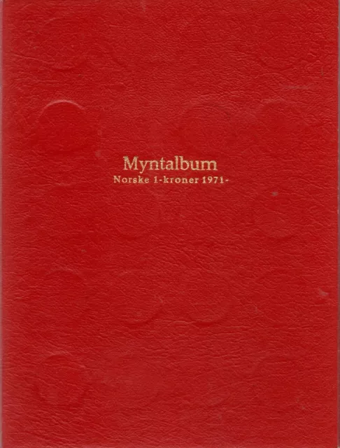 Norway -  Coin album with old 1 Kroner 1971-!