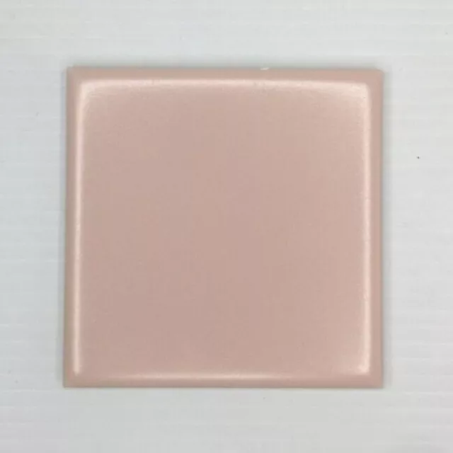 Pale Pink Matte Bathroom Tile Vintage Mosaic Ceramic Co Light Orchid 4.375"