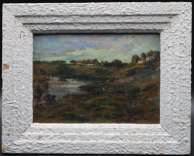 tableau ancien paysage barbison