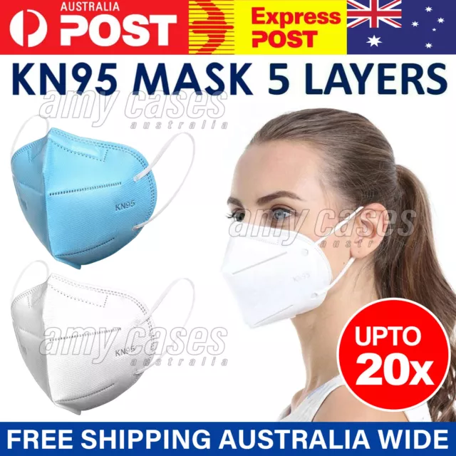 N95 Mask Respirator Industrial Face Masks Disposable Protection 5 Layer MEL