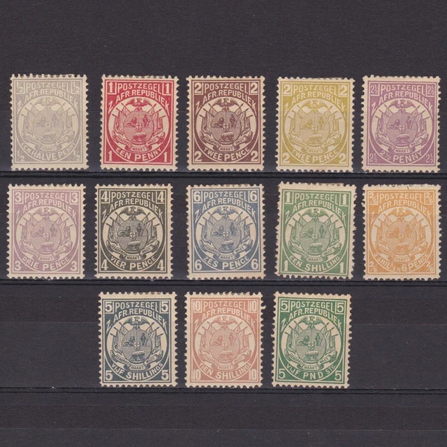 TRANSVAAL SOUTH AFRICA 1885, SG# 175-187, CV £3350, full set signed, MH