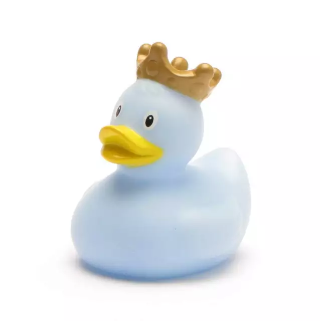 Mini-Badeente König - blau Quietscheentchen Quietscheente Plastikente Gummiente