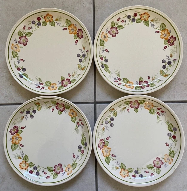 4 X VINTAGE Biltons/Woolworths Country Lane Dinner Plates 9.75