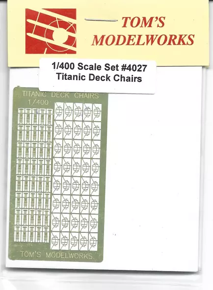 Tom's Modelworks TITANIC, Photo Gravure Pont Chaises, Mise à Niveau en 1/400