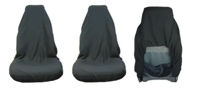 2 Black Seat Cover,Throw Over,Slip On Fit All Bucket Seat, Toyota Camry, Corolla