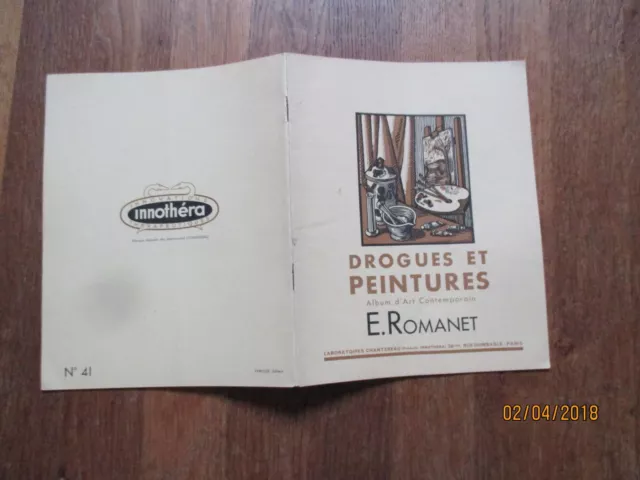 FASCICULE DROGUES ET PEINTURES 41 e romanet album art contemporain chantereau
