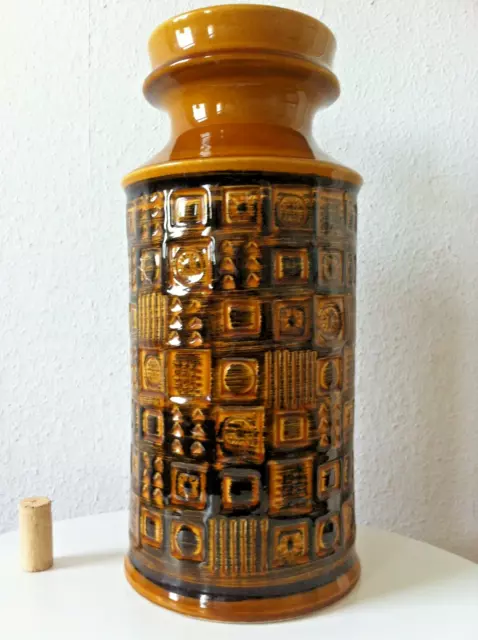 Bay Keramik Vase 35 cm, Bodo Mans West German 60s 60er 70s pop mid century