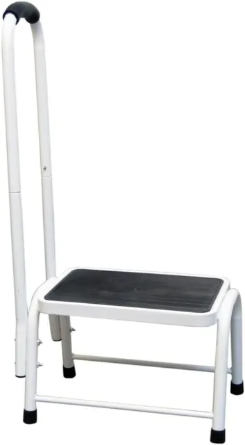 Safety Step Stool  Step Stool with a Handrail for Support  Non-Slip Sturdy