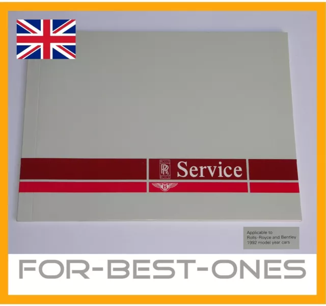 NEW english Rolls Royce Bentley record book guarantee S. Spirit Spur Continental