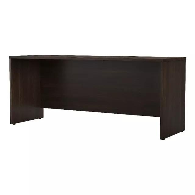 Studio C 72W x 24D Credenza Desk in Black Walnut - Engineered Wood
