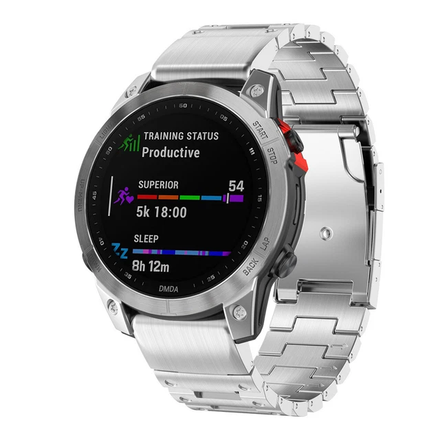 Metal Stainless Steel Strap For Garmin Fenix 7 7X 6 6X 5X Instinct 2 Watch Band