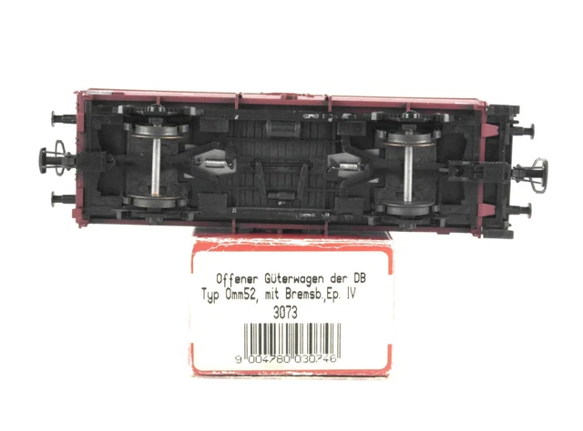 49552 H0 Güterwagen Ommstu DR Epoche IV - Modellbahn Wagen Mit Rekord Briketts