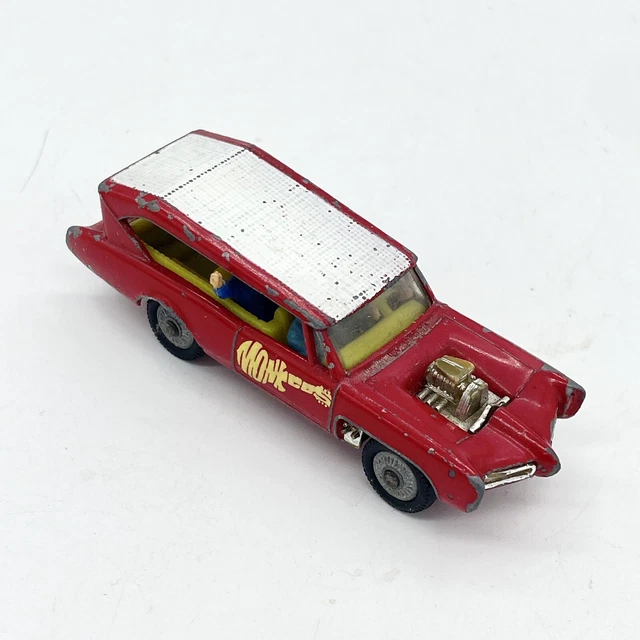 Husky Monkees Car Monkeemobile Vintage Diecast Model Car Four Figures
