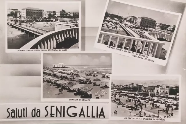Cartolina - Saluti da Senigallia - Vedute diverse - 1955