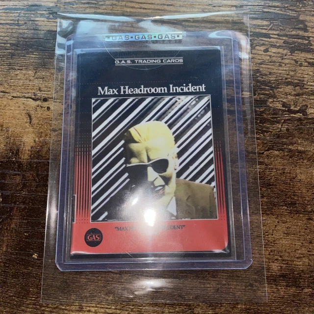 G.A.S. TRADING CARD S2 MAX HEADROOM INCIDENT RED CLAMSHELL RC 13 NTWRK