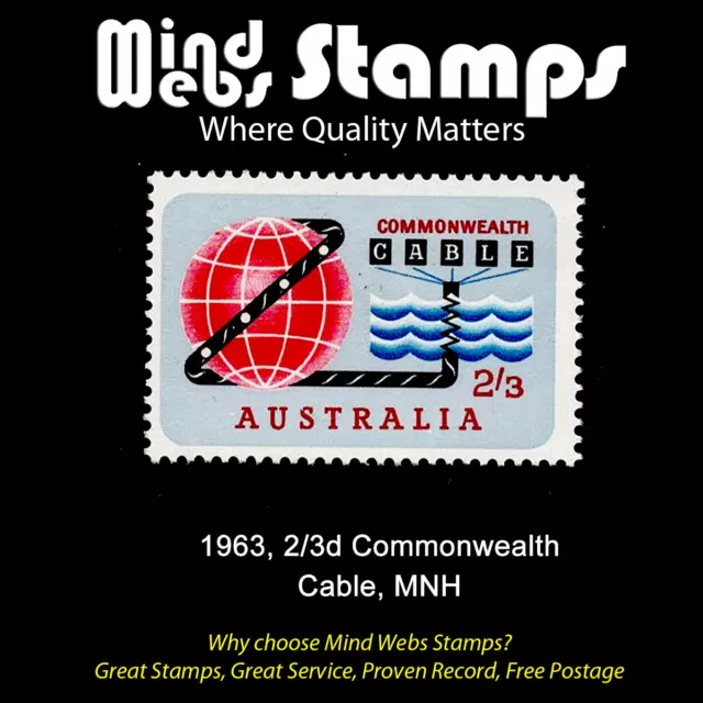 Australian Pre-Decimal Stamps 1963 2/3 Commonwealth Cable (single stamp) MNH