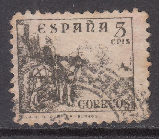 Espagne Vrac 1937 Edifil 816 Cid E Isabel Utilisé