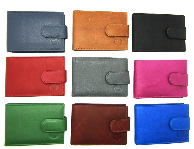 Hommes Femmes Neuf Super Doux Cuir Véritable Crédit Carte Id Support Contient 16